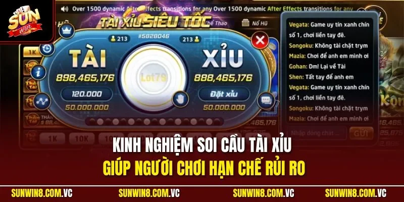 Kinh nghiệm soi cầu tài xỉu giúp người chơi hạn chế rủi ro