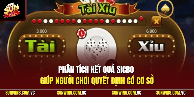 Phân tích kết quả Sicbo giúp người chơi quyết định có cơ sở